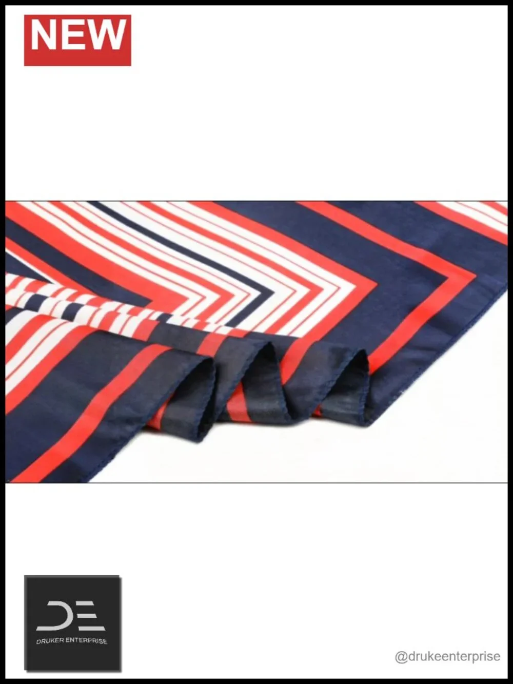 Polyester Square Scarf - Fashion Wrap for Neck, Head, or Bag